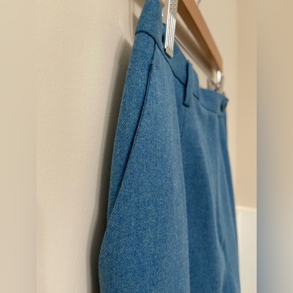 Pendleton Turquoise-Blue Virgin Wool Vintage Dress Pants Size 8 - Picture 6 of 7